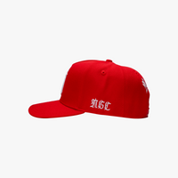 NEIGHBORHOOD SNAP BACK HAT // RED